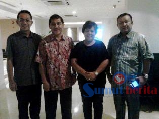 Nursianna br Surbakti didampingi Terkelin Brahmana SH bersama Ketua DPD Partai Gerindra Sumut, Gus Irawan.