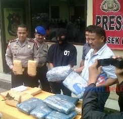 Polsek Helvetia Tangkap Bandar Ganja