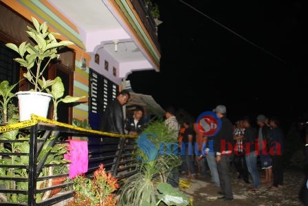 Kediaman Edi Siboro saat digerebek petugas gabungan beberapa waktu lalu. SUMBER/dok