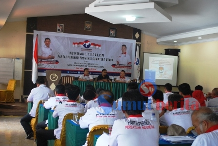 Partai Perindo Sumut menggelar Muskerwil pertama, Training of Trainer (TOT) dan Latihan Kaderisasi Madya (LKM) di Hotel Grand Orri, Desa Lau Gumba, Kecamatan Berastagi, Kamis (19/05/2016) hingga Minggu (22/05/2016). SUMBER/pardi simalango