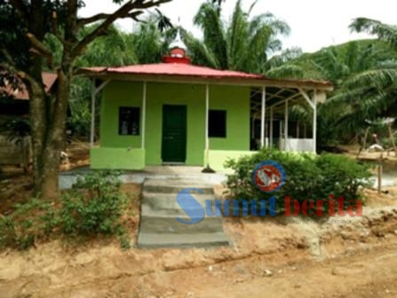 Progres pembangunan Mushola Desa Banjar yang sudah mencapai 85 persen. SUMBER/pardi simalango