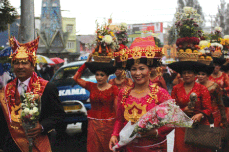 Pesta Bunga dan Buah di Berastagi beberapa waktu lalu. SUMBER/net